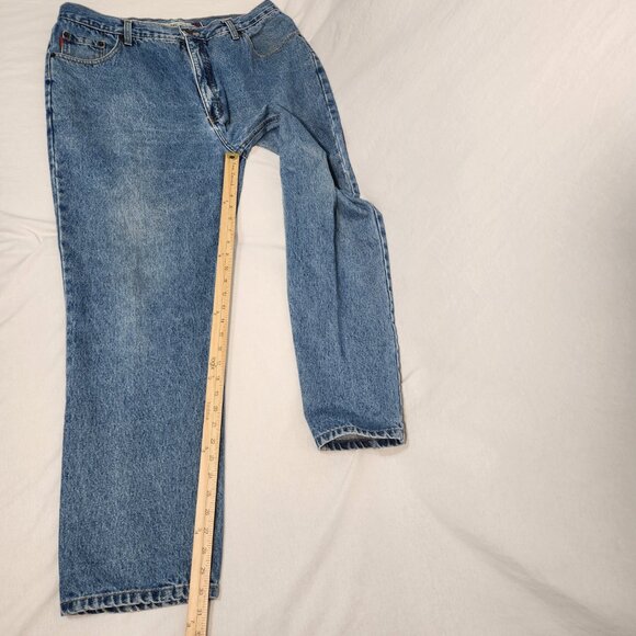 BUGLE BOY 750 Vintage Unisex Baggy Tapered Easy Fit Size 38W 32 IN Exc. Condit. - Picture 13 of 16